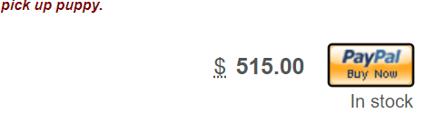 deposits without an application could be puppy scams